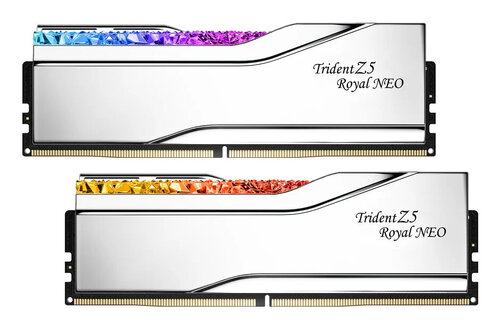Περισσότερες πληροφορίες για "G.Skill Trident Z5 Royal Neo DIMM 48 GB DDR5-6000 2x 24 Dual-Kit silber F5-6000J2636H24GX2-TR5NS (32 GB/DDR5)"