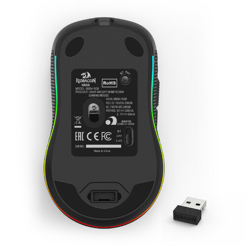 Περισσότερες πληροφορίες για "REDRAGON M694-RGB HANA (Μαύρο/RF Wireless + Bluetooth + USB Type-C)"