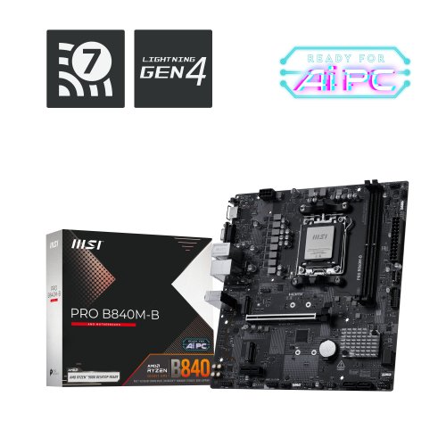 Περισσότερες πληροφορίες για "MSI PRO B840M-B"
