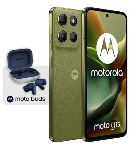 Περισσότερες πληροφορίες για "Motorola Moto g15 (Πράσινο/256 GB)"