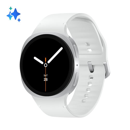 Περισσότερες πληροφορίες για "Samsung Galaxy Watch 8 (44mm/Ασημί/Αλουμίνιο)"