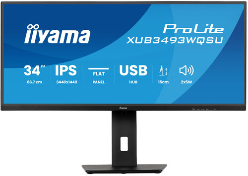 Περισσότερες πληροφορίες για "iiyama ProLite XUB3493WQSU-B6 (34"/UltraWide Quad HD)"