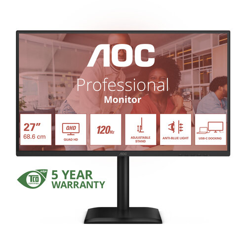 Περισσότερες πληροφορίες για "AOC E4 Q27E4CV (27"/Quad HD)"