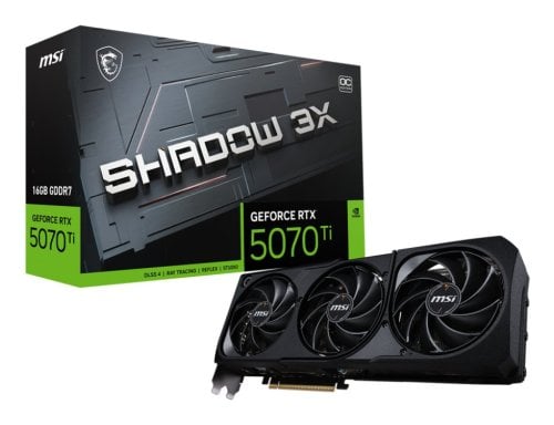 Περισσότερες πληροφορίες για "MSI GeForce RTX 5070 Ti 16G SHADOW 3X OC"
