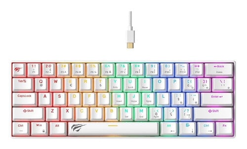 Περισσότερες πληροφορίες για "Havit KB903L (Άσπρο/USB/RGB LED)"