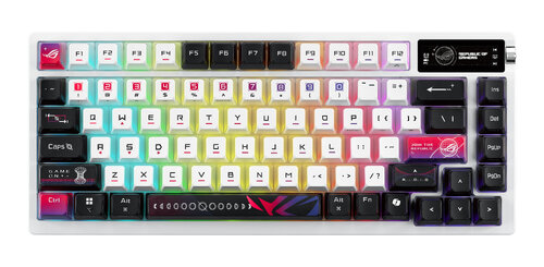 Περισσότερες πληροφορίες για "ASUS ROG Azoth X (Μαύρο, Άσπρο/USB + RF Wireless + Bluetooth/RGB LED)"