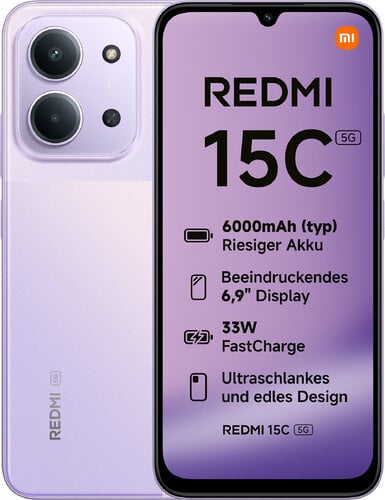 Περισσότερες πληροφορίες για "Xiaomi Redmi 15C (Πορφυρό/128 GB)"