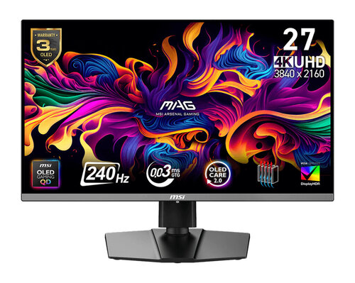 Περισσότερες πληροφορίες για "MSI MAG 272UP QD-OLED X24 (26.5"/4K Ultra HD)"