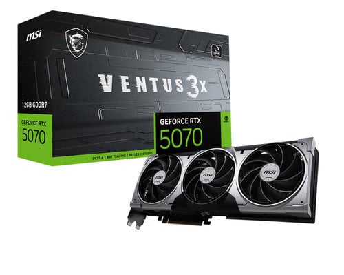 Περισσότερες πληροφορίες για "MSI GEFORCE RTX 5070 12G VENTUS 3X"