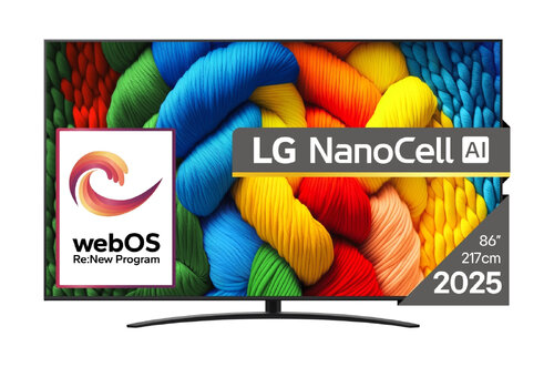 Περισσότερες πληροφορίες για "LG NanoCell AI 86NANO81A3A"