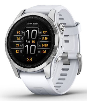 Περισσότερες πληροφορίες για "Garmin epix Pro (Gen 2) (42mm/Ασημί/Πλαστικό Ενισχυμένο Με Ίνες (FRP), Ανοξείδωτο ατσάλι)"