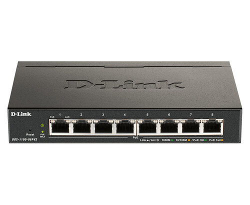 Περισσότερες πληροφορίες για "D-Link DGS-1100-08PV2/B"