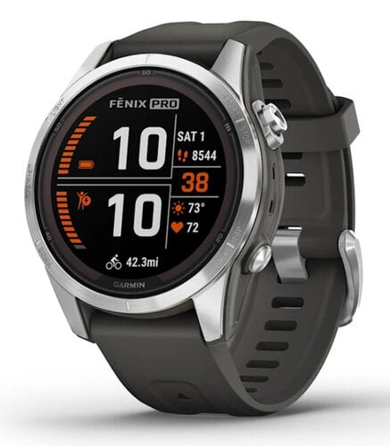 Περισσότερες πληροφορίες για "Garmin fēnix 7S Pro (42mm/Ασημί/Πλαστικό Ενισχυμένο Με Ίνες (FRP), Ανοξείδωτο ατσάλι)"
