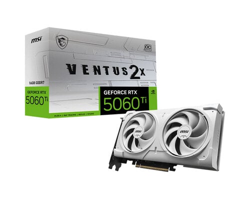 Περισσότερες πληροφορίες για "MSI VENTUS GEFORCE RTX 5060 TI 16G 2X OC WHITE PLUS"