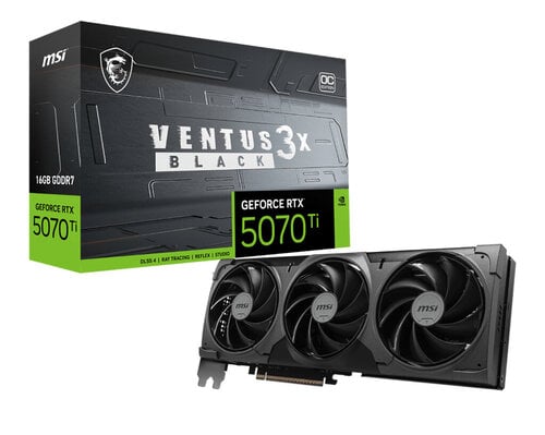 Περισσότερες πληροφορίες για "MSI GeForce RTX 5070 Ti 16G VENTUS 3X OC BLACK"