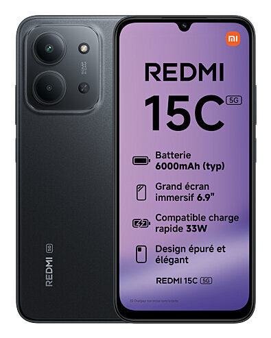 Περισσότερες πληροφορίες για "Xiaomi Redmi 15C 5G (Μαύρο/256 GB)"